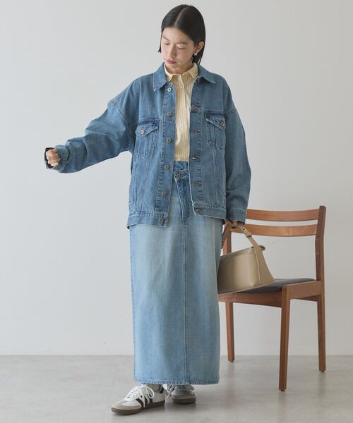 AMERICAN HOLIC（アメリカンホリック）の「リメイクデザインデニムスカート（スカート・レディース・グレー/ライトインディゴブルー・L/M/S）」の9枚目の写真