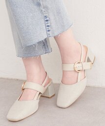 natural couture | スクエアミュールサンダル(サンダル)