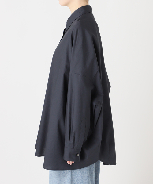 journal standard L'essage（ジャーナルスタンダードレサージュ）の「タイプライターBIGシャツ（シャツ/ブラウス・レディース・ホワイト/チャコールグレー/ネイビー・FREE）」の5枚目の写真