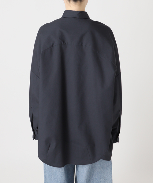 journal standard L'essage（ジャーナルスタンダードレサージュ）の「タイプライターBIGシャツ（シャツ/ブラウス・レディース・ホワイト/チャコールグレー/ネイビー・FREE）」の6枚目の写真