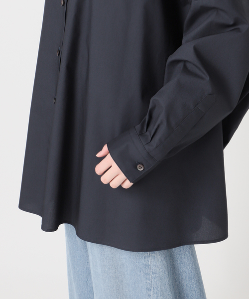 journal standard L'essage（ジャーナルスタンダードレサージュ）の「タイプライターBIGシャツ（シャツ/ブラウス・レディース・ホワイト/チャコールグレー/ネイビー・FREE）」の9枚目の写真