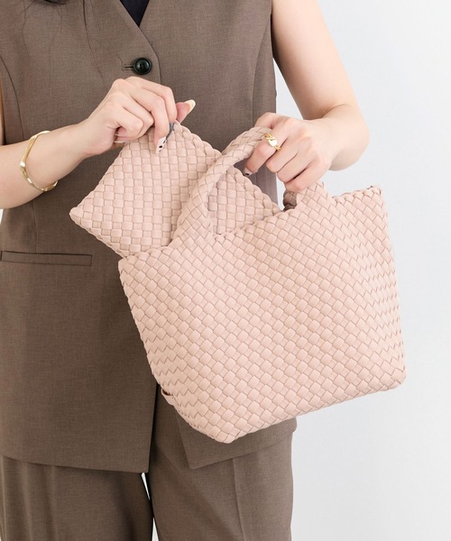 NAGHEDI（ナゲディ）の「【NAGHEDI】スモールトートバッグ-St Barths Small Tote（トートバッグ・レディース・ピンク/アイボリー/カーキ・S）」の13枚目の写真
