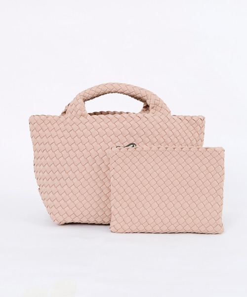 NAGHEDI（ナゲディ）の「【NAGHEDI】スモールトートバッグ-St Barths Small Tote（トートバッグ・レディース・ピンク/アイボリー/カーキ・S）」の21枚目の写真