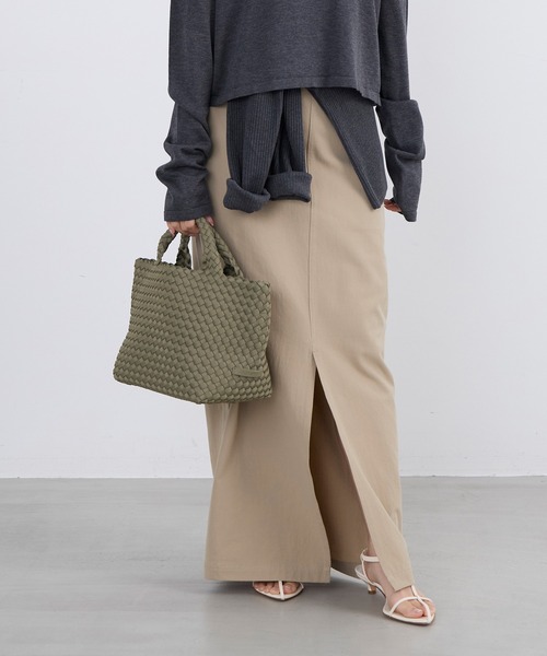 NAGHEDI（ナゲディ）の「【NAGHEDI】スモールトートバッグ-St Barths Small Tote（トートバッグ・レディース・ピンク/アイボリー/カーキ・S）」の7枚目の写真