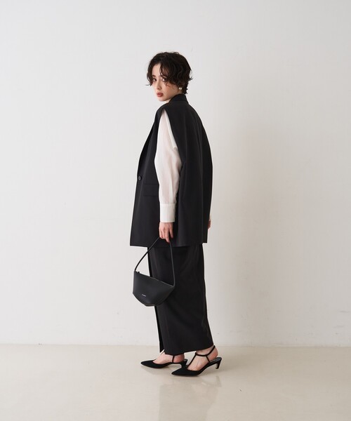 Rouge vif Anna（ルージュヴィフアンナ）の「【セットアップ対応】ラップタイトスカート（スカート・レディース・ブラック/モカ・36/38）」の22枚目の写真