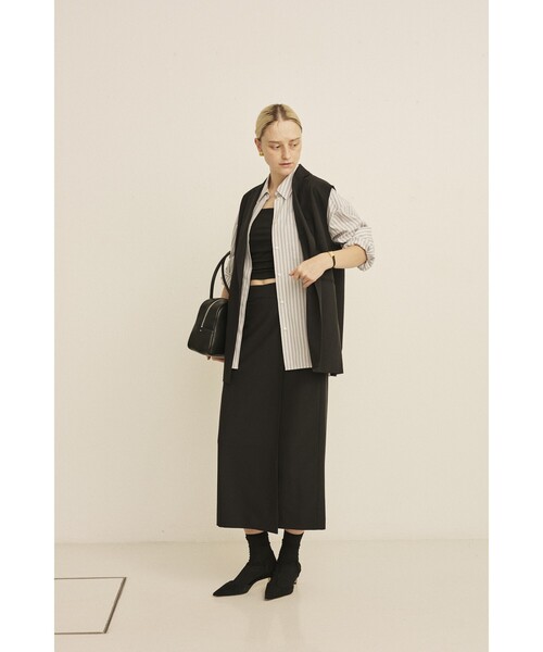 Rouge vif Anna（ルージュヴィフアンナ）の「【セットアップ対応】ラップタイトスカート（スカート・レディース・ブラック/モカ・36/38）」の15枚目の写真