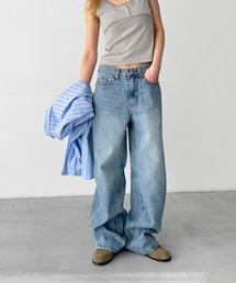 CANAL JEAN（キャナルジーン）の「El mar　ローウエストワイドレッグデニムパンツ（デニムパンツ）」