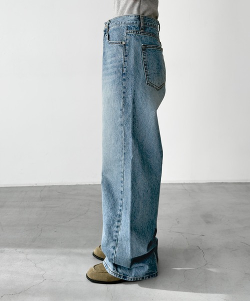 CANAL JEAN(キャナルジーン)の「El mar ローウエストワイドレッグデニムパンツ(デニムパンツ・レディース・ライトインディゴブルー・SMALL/MEDIUM)」の7枚目の写真