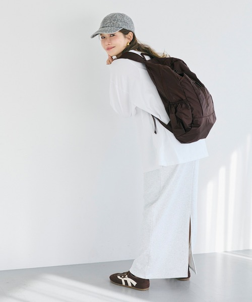 coca（coca）（コカ）の「ポケッタブル縦ファスナーバックパック（バックパック/リュック・レディース・ブラウン/ブラック・ONE SIZE）」の7枚目の写真