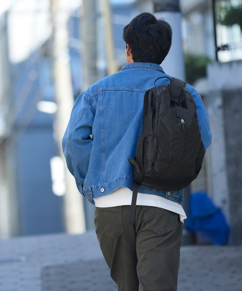 coca（coca）（コカ）の「ポケッタブル縦ファスナーバックパック（バックパック/リュック・レディース・ブラウン/ブラック・ONE SIZE）」の15枚目の写真