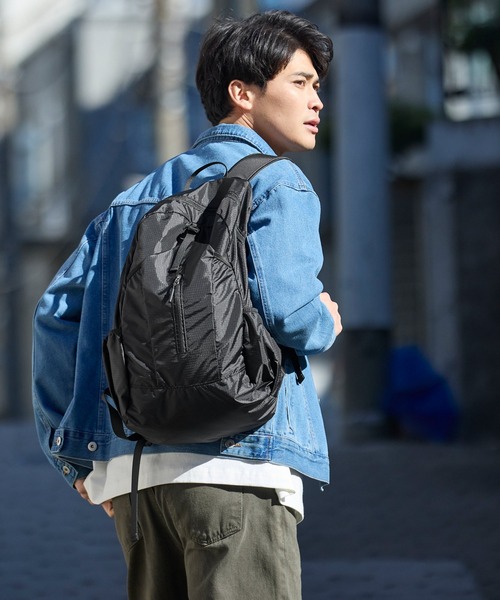 coca（coca）（コカ）の「ポケッタブル縦ファスナーバックパック（バックパック/リュック・レディース・ブラウン/ブラック・ONE SIZE）」の16枚目の写真