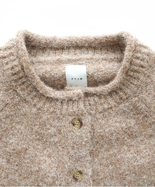 休日と詩(キュウジツトウタ)の「ウィークエンドカーディガン(ニット/セーター・レディース・ライトグリーン/ブラウン/ベージュ・FREE)」の15枚目の写真