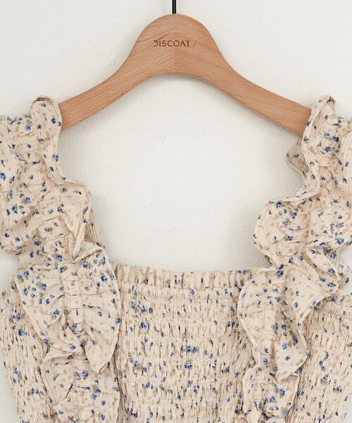 DISCOAT(ディスコート)の「【SS先行予約/umm.】肩フリルサロペット(サロペット/オーバーオール・レディース・ブラック/ライトベージュ/レモンイエロー・FREE)」の12枚目の写真