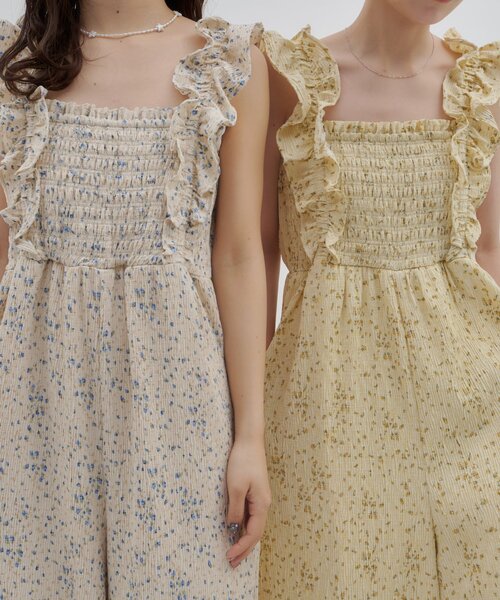 DISCOAT(ディスコート)の「【SS先行予約/umm.】肩フリルサロペット(サロペット/オーバーオール・レディース・ブラック/ライトベージュ/レモンイエロー・FREE)」の19枚目の写真