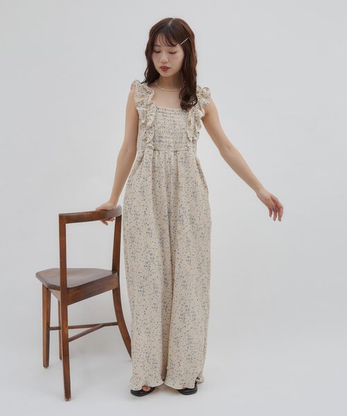 DISCOAT(ディスコート)の「【SS先行予約/umm.】肩フリルサロペット(サロペット/オーバーオール・レディース・ブラック/ライトベージュ/レモンイエロー・FREE)」の20枚目の写真