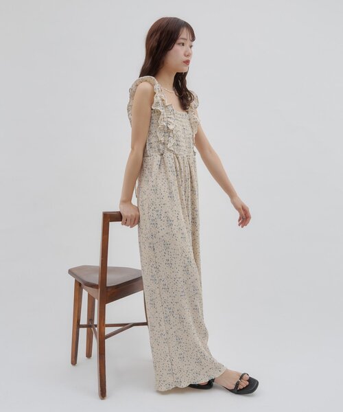 DISCOAT(ディスコート)の「【SS先行予約/umm.】肩フリルサロペット(サロペット/オーバーオール・レディース・ブラック/ライトベージュ/レモンイエロー・FREE)」の21枚目の写真