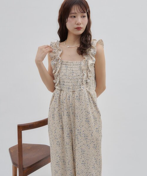 DISCOAT(ディスコート)の「【SS先行予約/umm.】肩フリルサロペット(サロペット/オーバーオール・レディース・ブラック/ライトベージュ/レモンイエロー・FREE)」の22枚目の写真