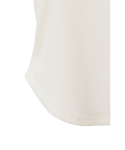 CLANE（クラネ）の「CLANE THIN CODE CAMISOLE 16105-1122（キャミソール・レディース・ブラック/ホワイト・2）」の7枚目の写真