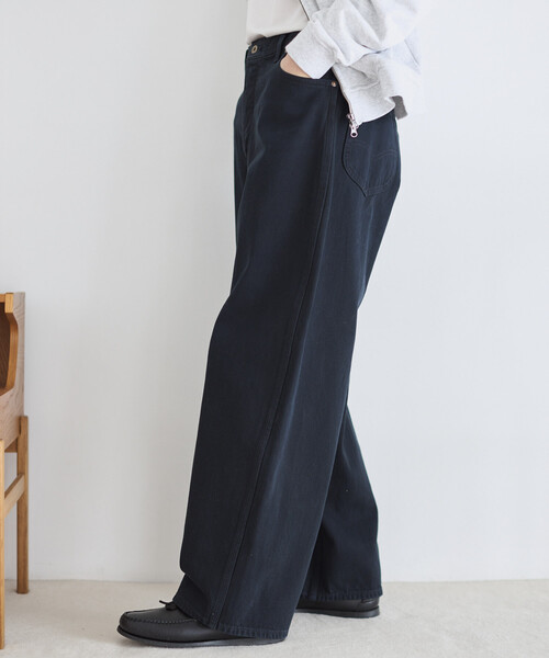Lee(リー)の「Lee/リー ×Firsthand 別注 OVERDYE COWBOY PANTS /オーバーダイ カウボーイ デニムパンツ(デニムパンツ・メンズ・チャコールグレー・MEDIUM/X-SMALL/SMALL/LARGE)」の6枚目の写真