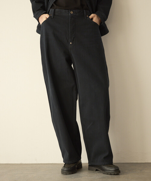 Lee(リー)の「Lee/リー ×Firsthand 別注 OVERDYE COWBOY PANTS /オーバーダイ カウボーイ デニムパンツ(デニムパンツ・メンズ・チャコールグレー・MEDIUM/X-SMALL/SMALL/LARGE)」の12枚目の写真