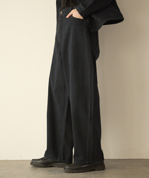 Lee(リー)の「Lee/リー ×Firsthand 別注 OVERDYE COWBOY PANTS /オーバーダイ カウボーイ デニムパンツ(デニムパンツ・メンズ・チャコールグレー・MEDIUM/X-SMALL/SMALL/LARGE)」の15枚目の写真