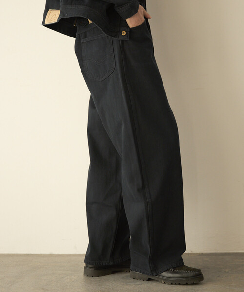 Lee(リー)の「Lee/リー ×Firsthand 別注 OVERDYE COWBOY PANTS /オーバーダイ カウボーイ デニムパンツ(デニムパンツ・メンズ・チャコールグレー・MEDIUM/X-SMALL/SMALL/LARGE)」の20枚目の写真
