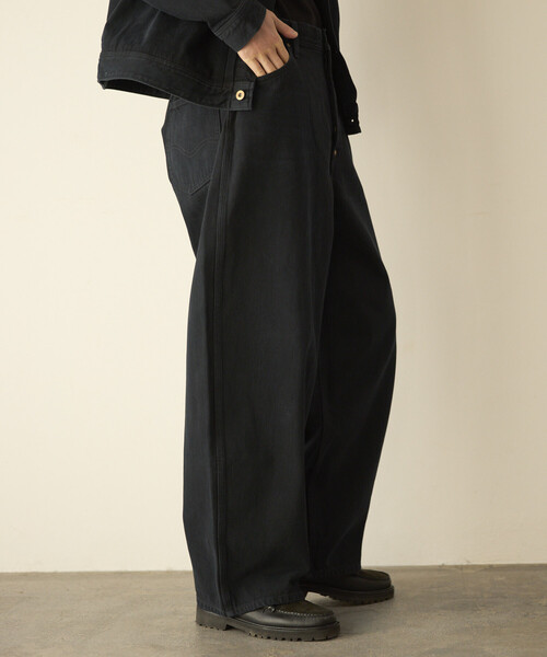 Lee(リー)の「Lee/リー ×Firsthand 別注 OVERDYE COWBOY PANTS /オーバーダイ カウボーイ デニムパンツ(デニムパンツ・メンズ・チャコールグレー・MEDIUM/X-SMALL/SMALL/LARGE)」の21枚目の写真