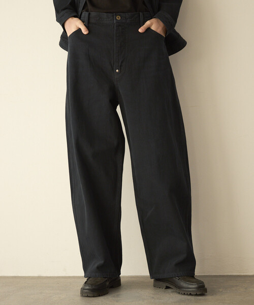 Lee(リー)の「Lee/リー ×Firsthand 別注 OVERDYE COWBOY PANTS /オーバーダイ カウボーイ デニムパンツ(デニムパンツ・メンズ・チャコールグレー・MEDIUM/X-SMALL/SMALL/LARGE)」の2枚目の写真
