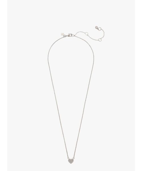 kate spade new york(ケイトスペード ニューヨーク)の「ユアーズ トゥルーリー パヴェ ハート ミニ ペンダント(ネックレス・レディース・ベージュ・ONESIZE)」の2枚目の写真