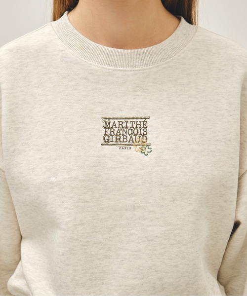 MARITHE + FRANCOIS GIRBAUD（マリテフランソワジルボー）の「W FLOWER CLASSIC LOGO CROP SWEATSHIRT（スウェット・レディース・チャコール/オートミール/スカイブルー・MEDIUM/SMALL）」の20枚目の写真