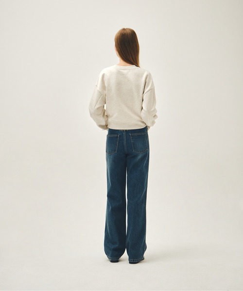 MARITHE + FRANCOIS GIRBAUD（マリテフランソワジルボー）の「W FLOWER CLASSIC LOGO CROP SWEATSHIRT（スウェット・レディース・チャコール/オートミール/スカイブルー・MEDIUM/SMALL）」の18枚目の写真