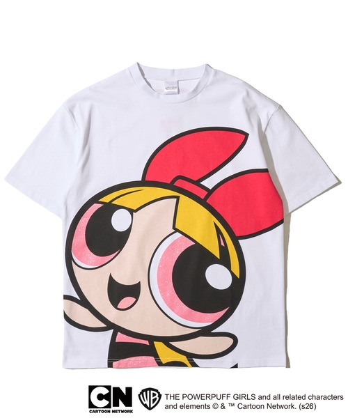 ADPOSION(アドポーション)の「【The Powerpuff Girls / パワーパフガールズ】スーパービッグプリントTシャツ(Tシャツ/カットソー・レディース・グリーン/レッド/ブルー・FREE)」の1枚目の写真