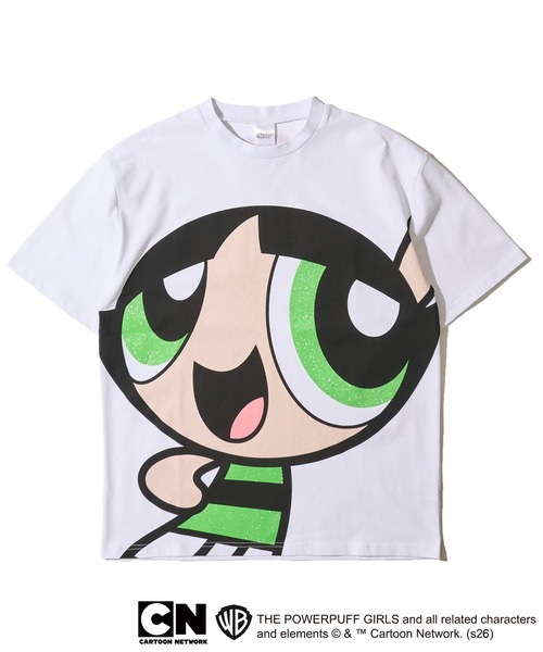 ADPOSION(アドポーション)の「【The Powerpuff Girls / パワーパフガールズ】スーパービッグプリントTシャツ(Tシャツ/カットソー・レディース・グリーン/レッド/ブルー・FREE)」の2枚目の写真