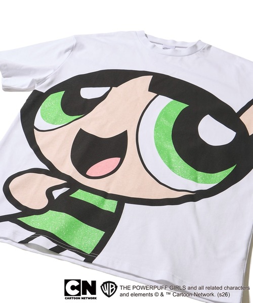 ADPOSION(アドポーション)の「【The Powerpuff Girls / パワーパフガールズ】スーパービッグプリントTシャツ(Tシャツ/カットソー・レディース・グリーン/レッド/ブルー・FREE)」の7枚目の写真