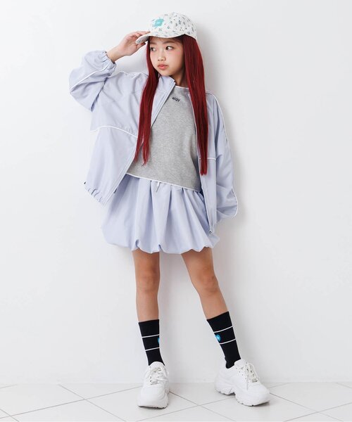 algy（アルジー）の「【セットアップ対応】シャカブルゾン（ブルゾン・キッズ・アイボリー/サックスブルー・160/150/140/130）」の10枚目の写真