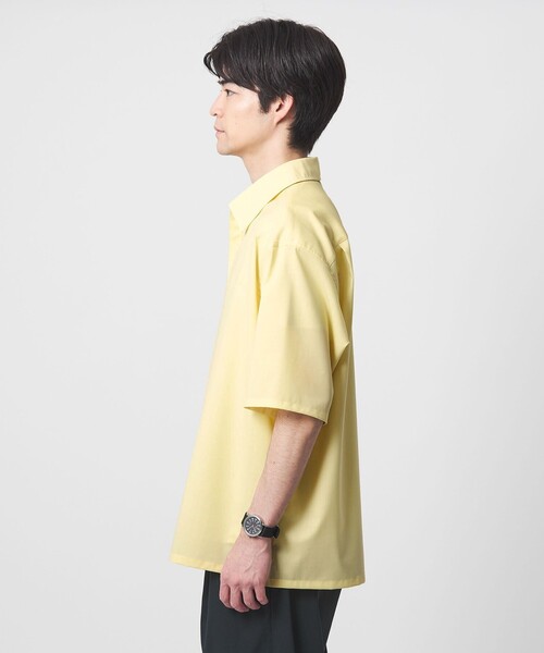 green label relaxing（グリーンレーベルリラクシング）の「ウォッシャブルトロ スキッパー 半袖 シャツ プルオーバー -ウォッシャブル・ストレッチ-（シャツ/ブラウス・メンズ・ダークブラウン/ダークグレー/イエロー・S/XL/L/M）」の15枚目の写真