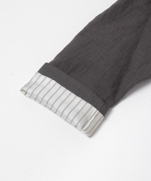 かぐれ（カグレ）の「リネンラミーノーカラージャケット（ノーカラージャケット・レディース・チャコールグレー/ブラック・FREE）」の17枚目の写真