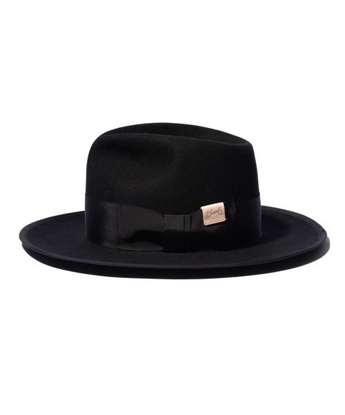 glamb（グラム）の「Wool Fedora Hat / ウールフェドラハット（ハット・メンズ・ベージュ/ブラック・FREE）」の19枚目の写真