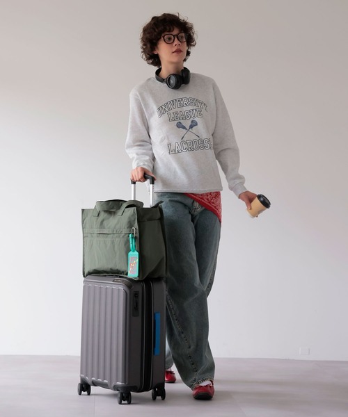 Out n About(アウトナバウト)の「キャリーオントートバッグ【Tough/タフ】L(トートバッグ・レディース・カーキ系1/ライトパープル/ブラック/ピンク/ライトカーキ・FREE)」の20枚目の写真