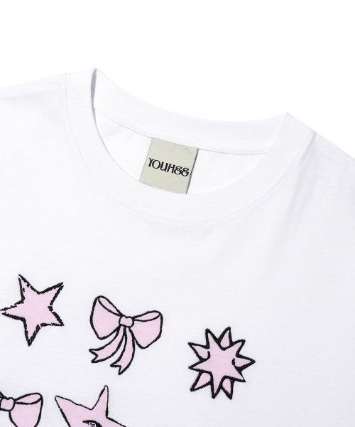 YOUHEE(ユヒ)の「YOUHEE STAR GRAPHIC T-SHIRTS WHITE(Tシャツ/カットソー・レディース・その他・FREE)」の7枚目の写真