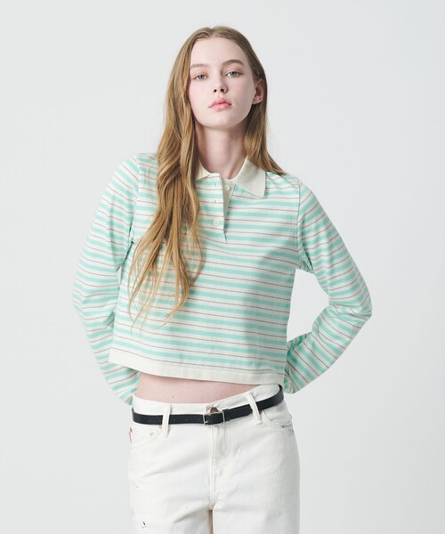 California General Store(California General Store)の「<CGS.>ボーダー ニット ポロシャツ / ウィメンズ(ポロシャツ・レディース・その他2/その他1・FREE)」の3枚目の写真