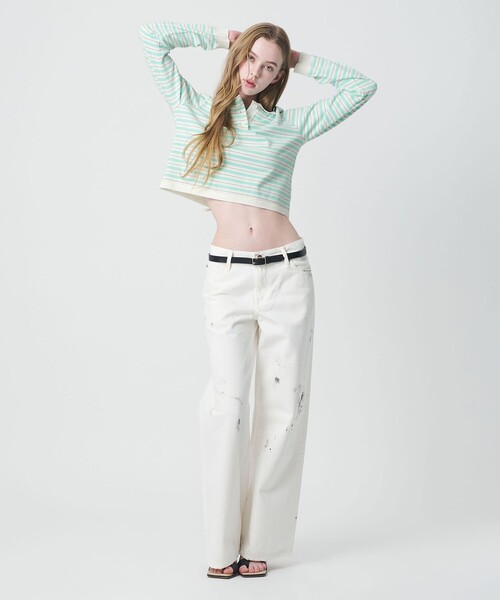 California General Store(California General Store)の「<CGS.>ボーダー ニット ポロシャツ / ウィメンズ(ポロシャツ・レディース・その他2/その他1・FREE)」の5枚目の写真