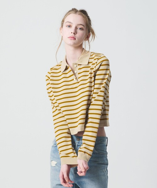 California General Store(California General Store)の「<CGS.>ボーダー ニット ポロシャツ / ウィメンズ(ポロシャツ・レディース・その他2/その他1・FREE)」の7枚目の写真