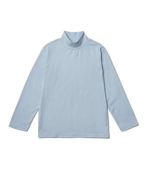 MUSINSA STANDARD KIDS（ムシンサスタンダードキッズ）の「ベーシックタートルネック長袖Tシャツ[ブルーグレー]（Tシャツ/カットソー・レディース・その他・100）」の6枚目の写真