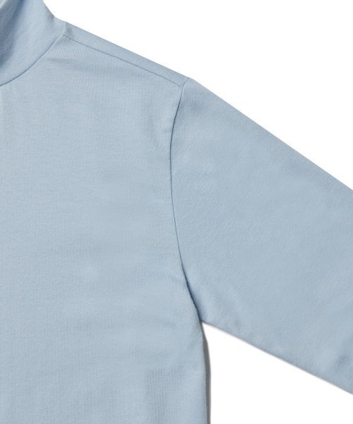 MUSINSA STANDARD KIDS（ムシンサスタンダードキッズ）の「ベーシックタートルネック長袖Tシャツ[ブルーグレー]（Tシャツ/カットソー・レディース・その他・100）」の2枚目の写真