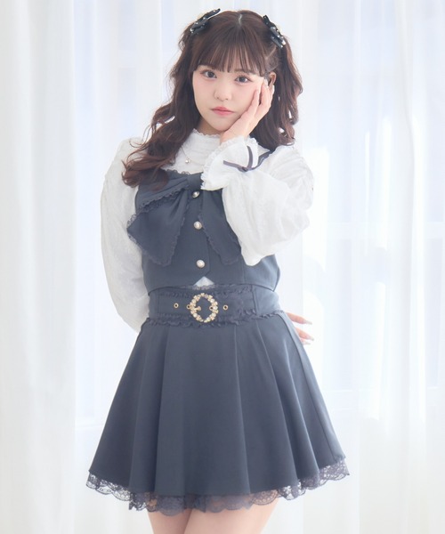 ROJITA(ロジータ)の「【セットアップ対応】ベルトデザインスカート(スカート・レディース・チャコールグレー/ピンクベージュ/ブラック・FREE)」の10枚目の写真