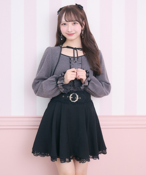 ROJITA(ロジータ)の「【セットアップ対応】ベルトデザインスカート(スカート・レディース・チャコールグレー/ピンクベージュ/ブラック・FREE)」の20枚目の写真