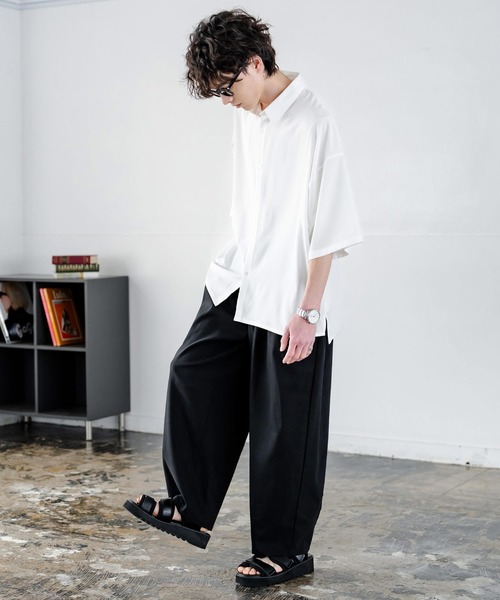 Rocky Monroe(ロッキーモンロー)の「多機能 接触冷感ストレッチUVカットイージーバルーンパンツ(その他パンツ・メンズ・ネイビー/オフホワイト/チャコール/ブルーグリーン/ブラック/カーキ・L/M)」の16枚目の写真