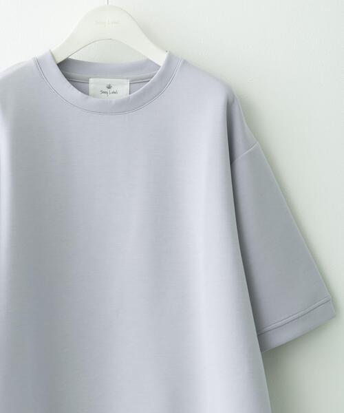 URBAN RESEARCH Sonny Label(アーバンリサーチサニーレーベル)の「シルキーダンボールニットTシャツ(Tシャツ/カットソー・メンズ・チャコールグレー/ブラウン/ホワイト/グレー系その他/ミント・MEDIUM/X-LARGE/LARGE)」の3枚目の写真