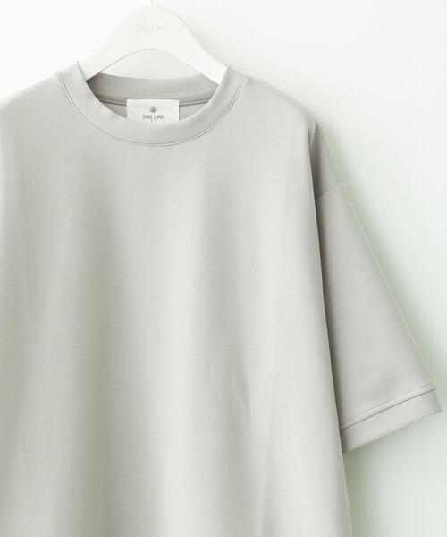 URBAN RESEARCH Sonny Label(アーバンリサーチサニーレーベル)の「シルキーダンボールニットTシャツ(Tシャツ/カットソー・メンズ・チャコールグレー/ブラウン/ホワイト/グレー系その他/ミント・MEDIUM/X-LARGE/LARGE)」の5枚目の写真